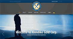 Desktop Screenshot of klondikegoldcorp.com
