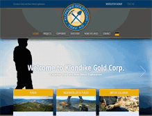 Tablet Screenshot of klondikegoldcorp.com
